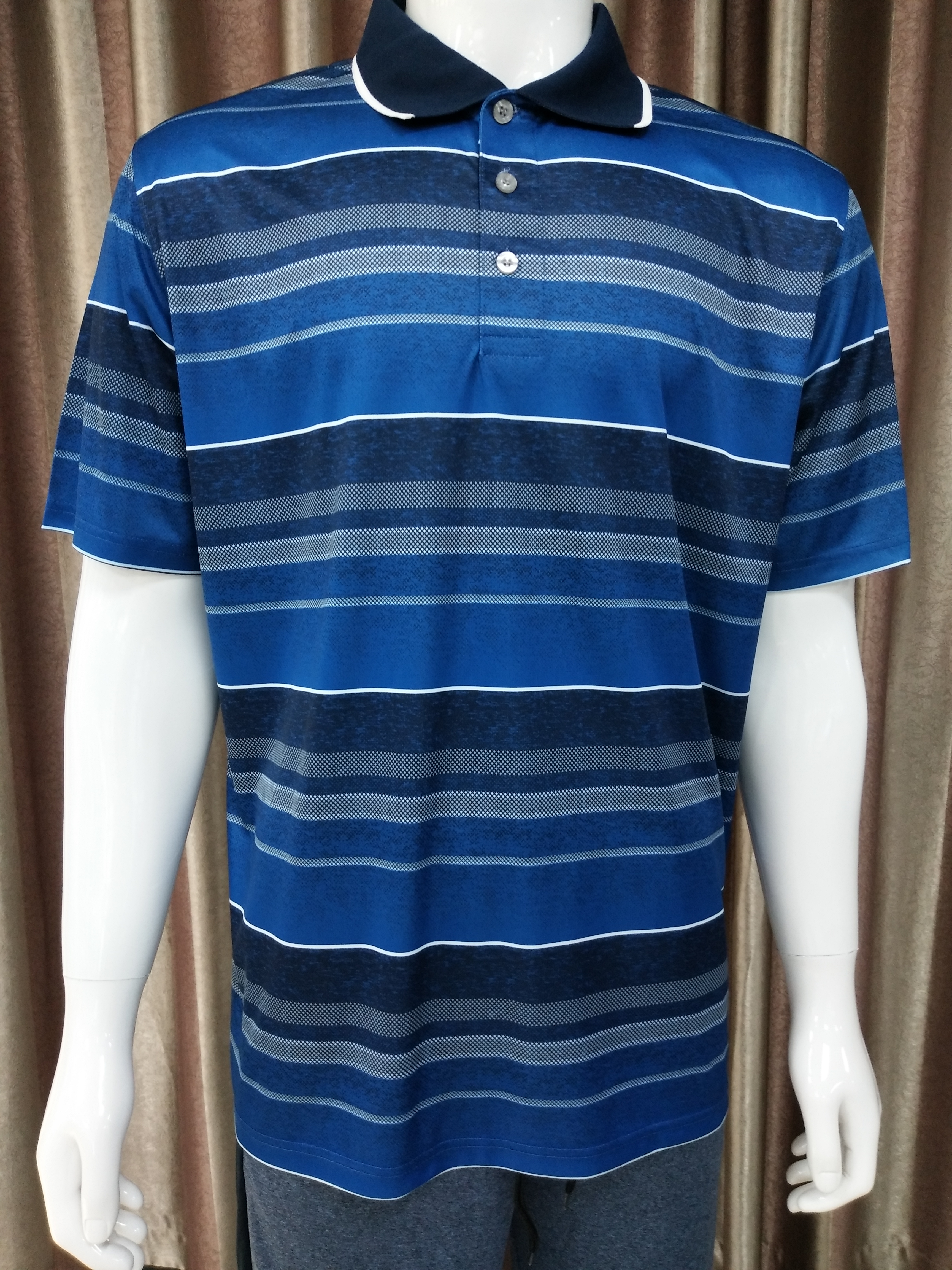 100%polyester mens sublimation printed polo shirt
