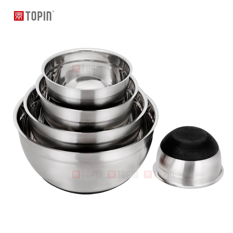 Topin stainless steel salad bowl