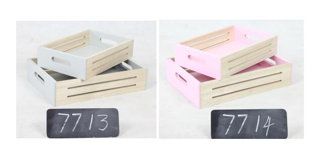 S/2 Wooden Tray
