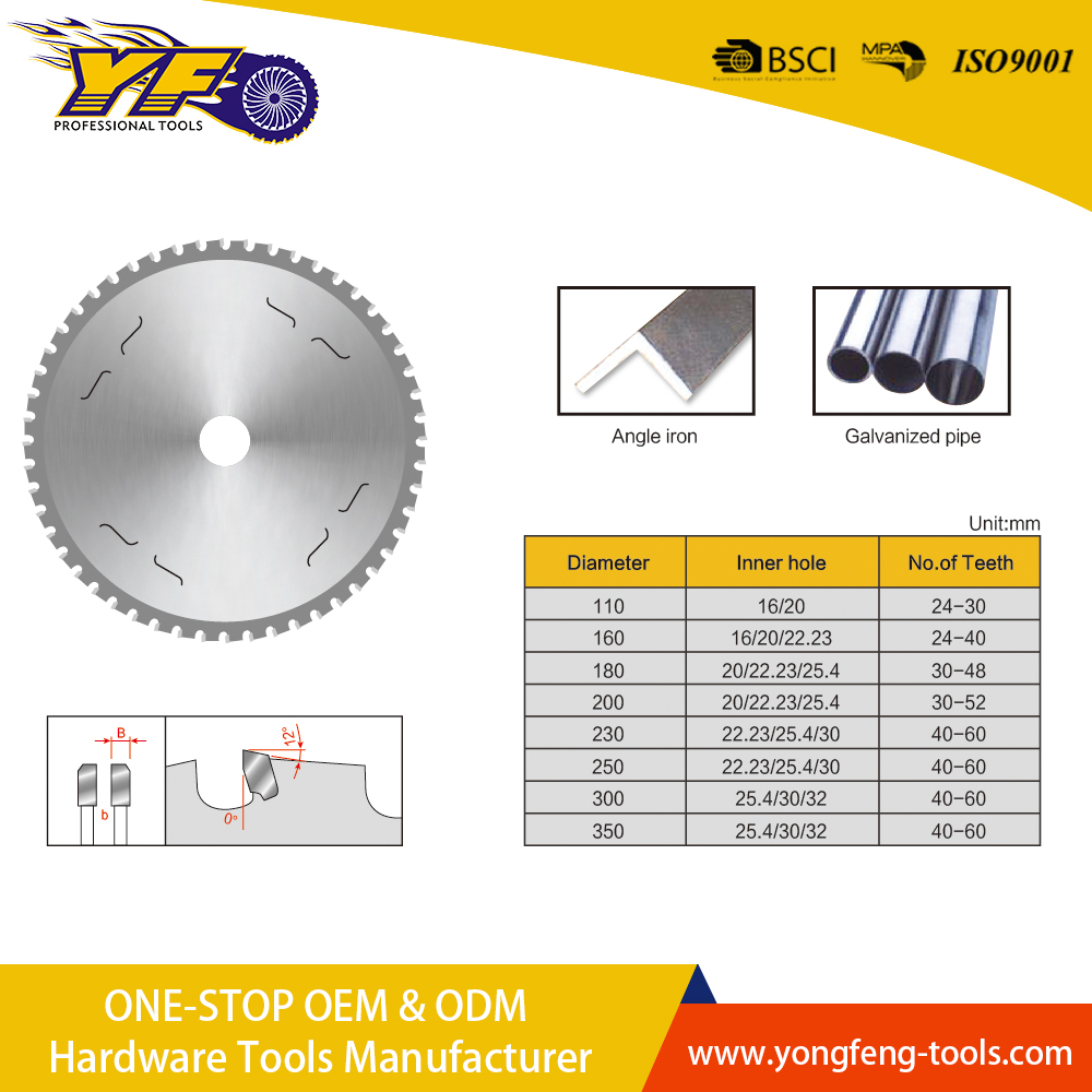 tct saw blade for aluminum