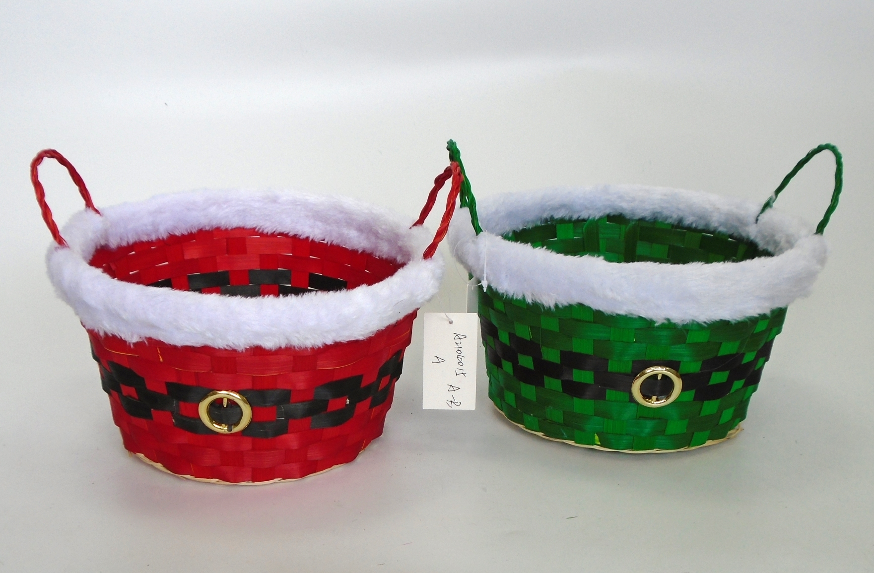 Xmas Bamboo Basket