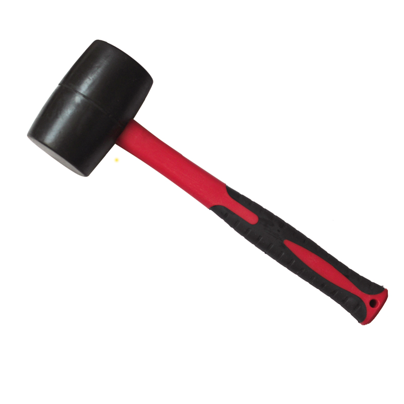 Industrial rubber mallet with TRP handle