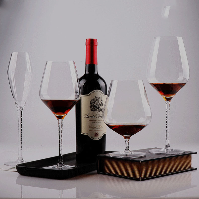 Crystal glass goblet