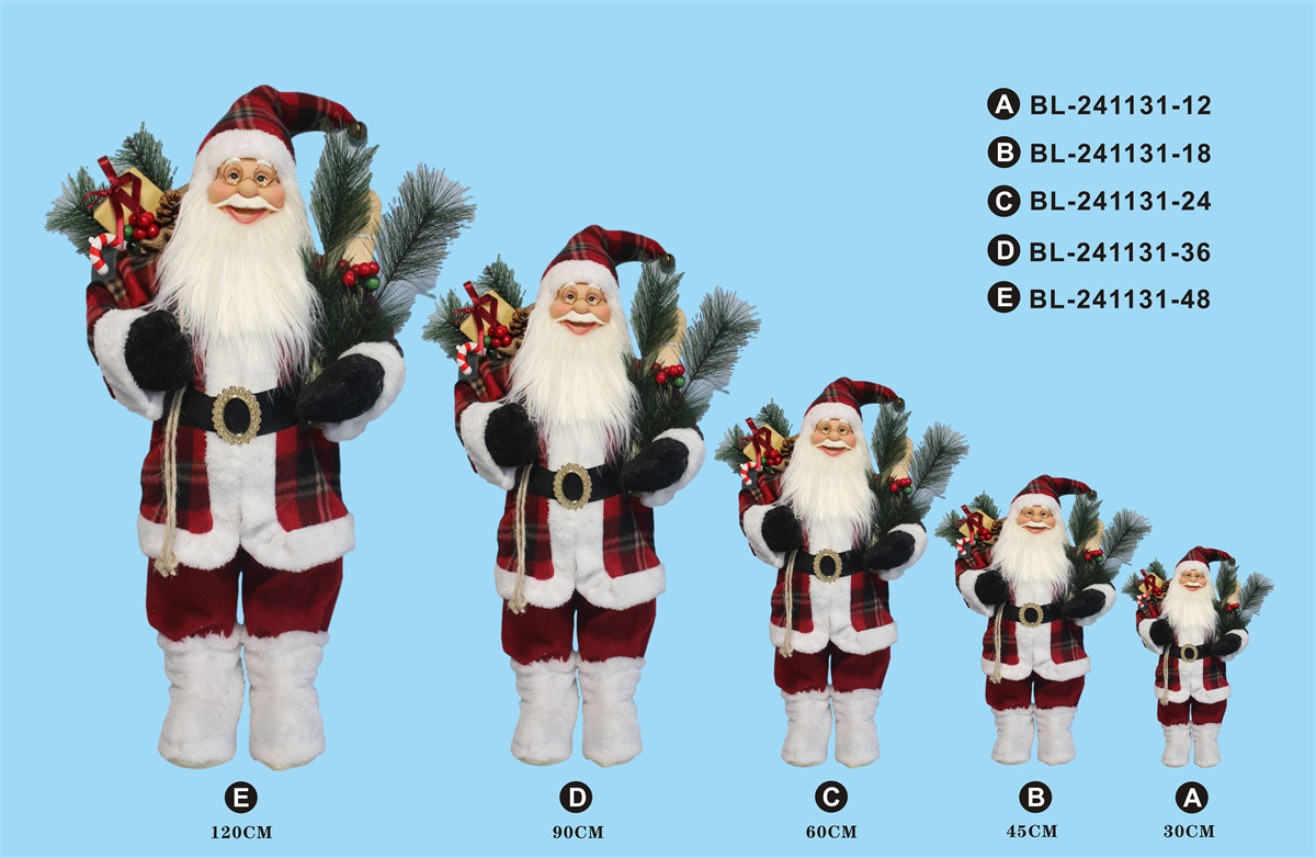 30cm/45cm/60cm/90cm/120cm height set of Santa Clause