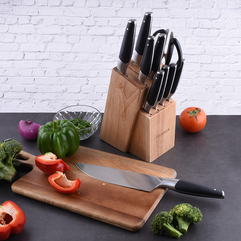 Kf1901-Wb11 New Classic 11pcs Kitchen Knives Set With Wood Block