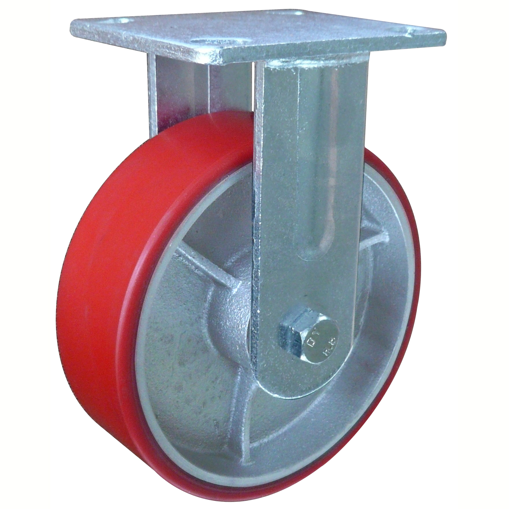 Heavy duty Wanda torlley carts mold on polyurethane caster with cast iron centers
