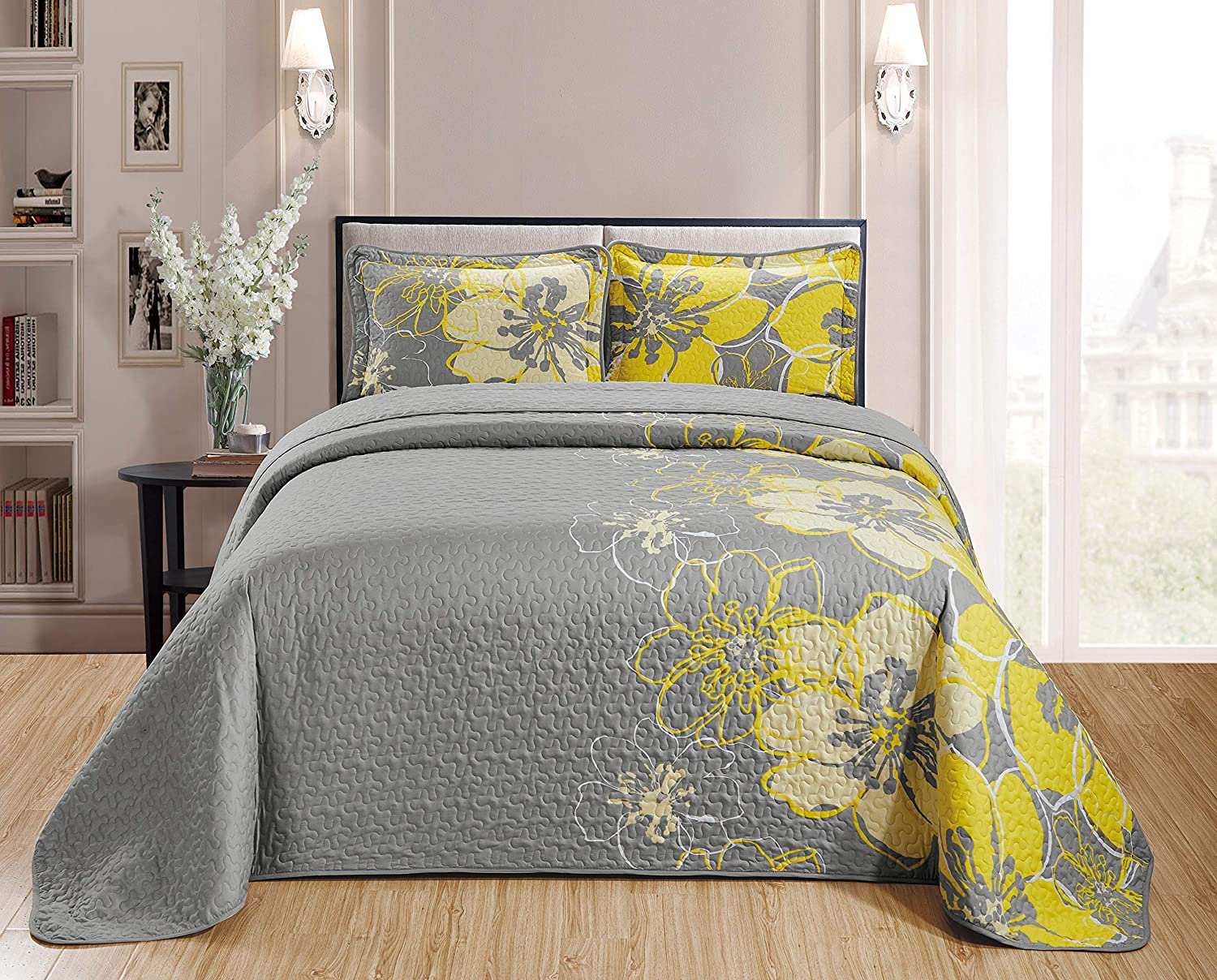 High Quality Beauty Designs Home Textile Double White 3Pcs Cooling Bedspread Set With Pillowcase
