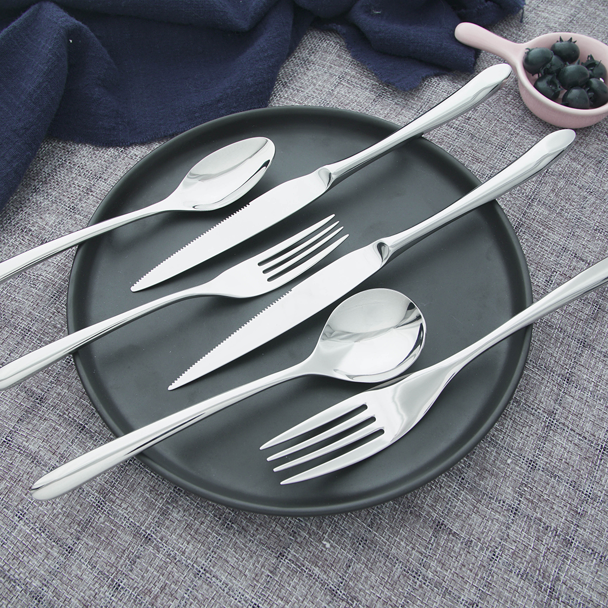stainless steel flatware