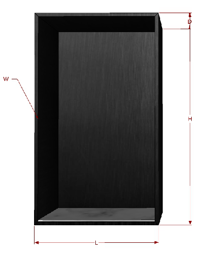 Washroom stainless steel niches