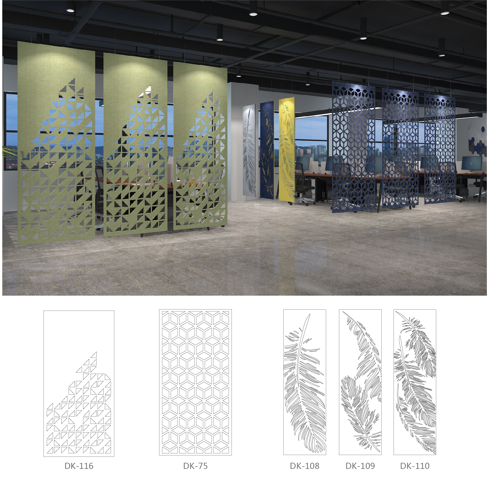 Pet Acoustic Panel-Space Divider