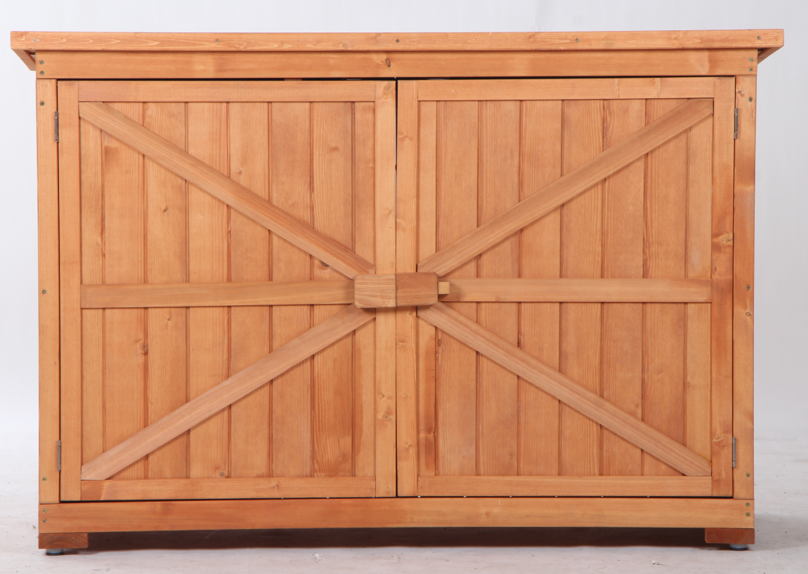 Wooden outdoor work bench
