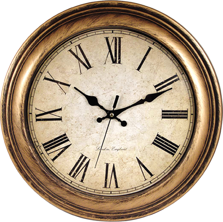 Wall clock; quartz clock; vintage round clock; 16inch 40cm;plastic clock;