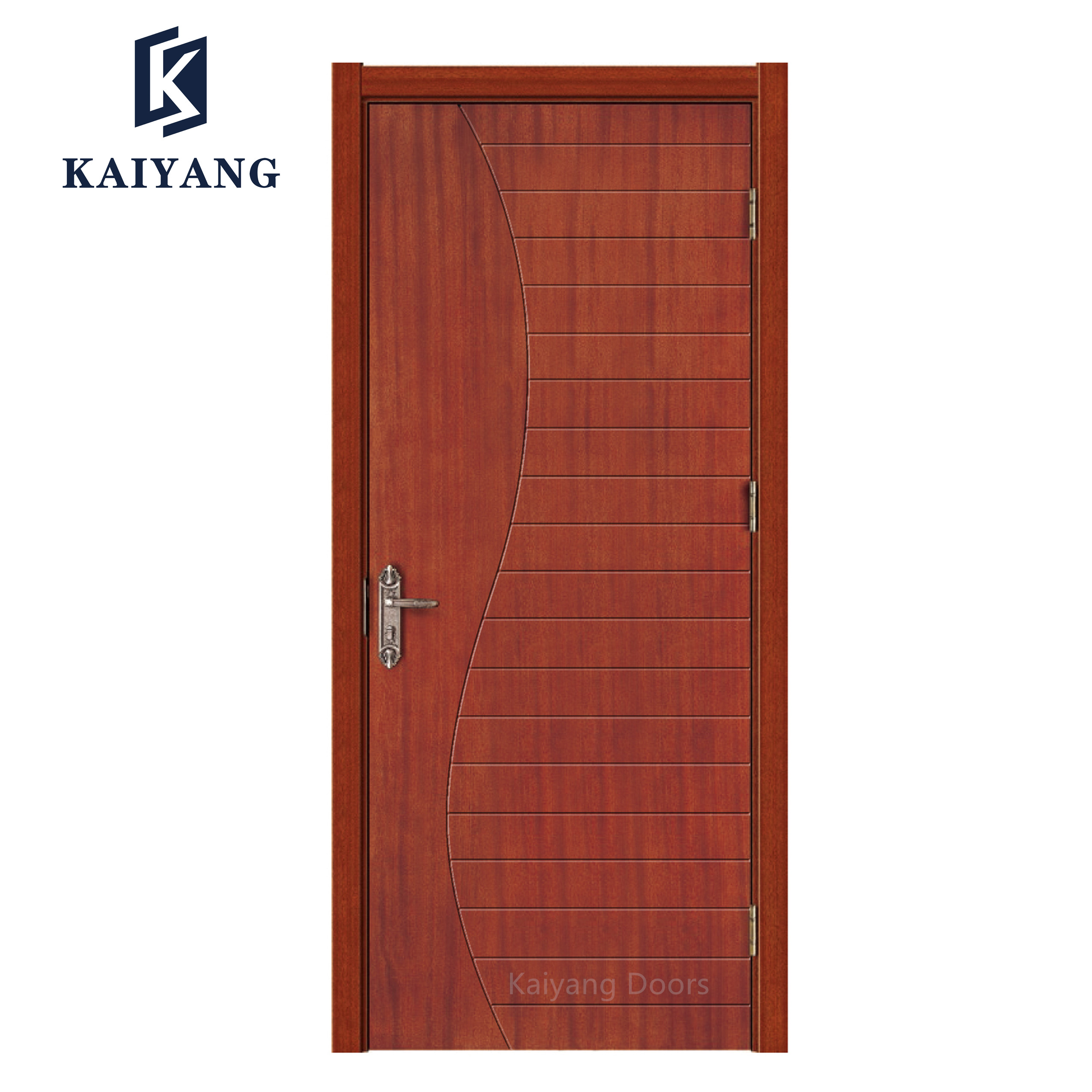 Modern Flush interior wooden door bedroom oak veneer paint door design