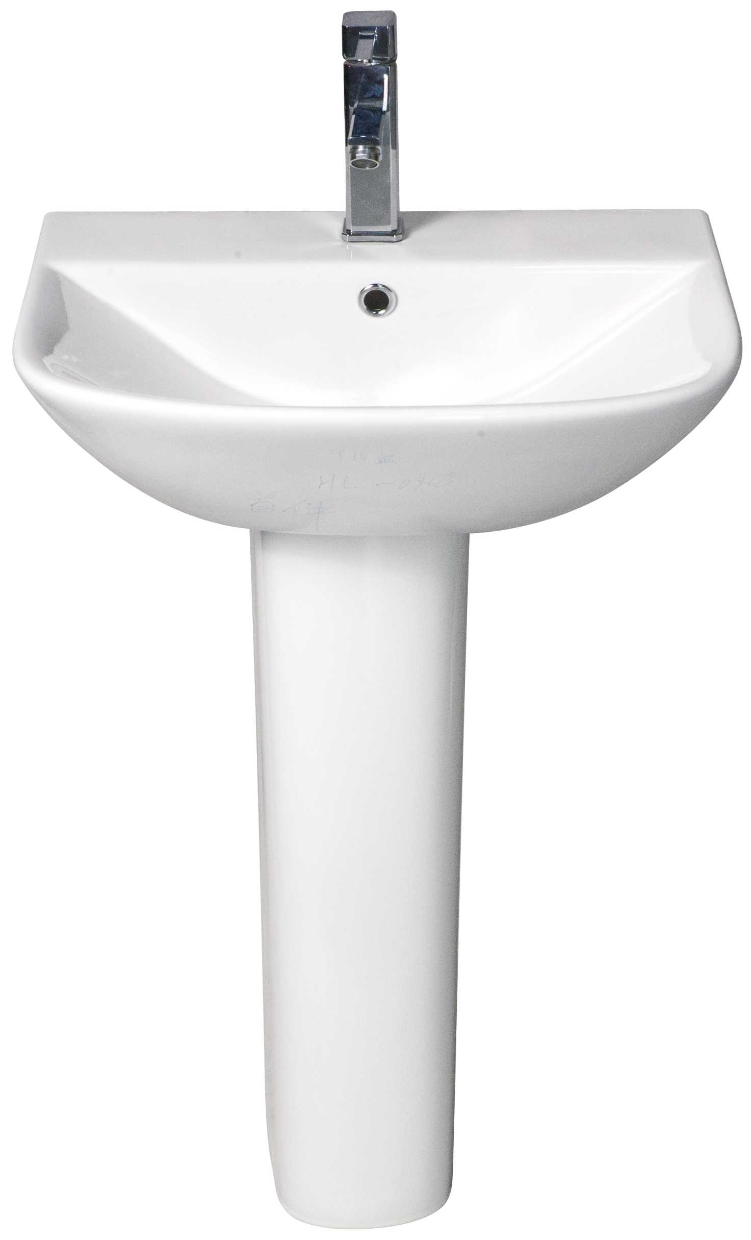basin with pedestal
