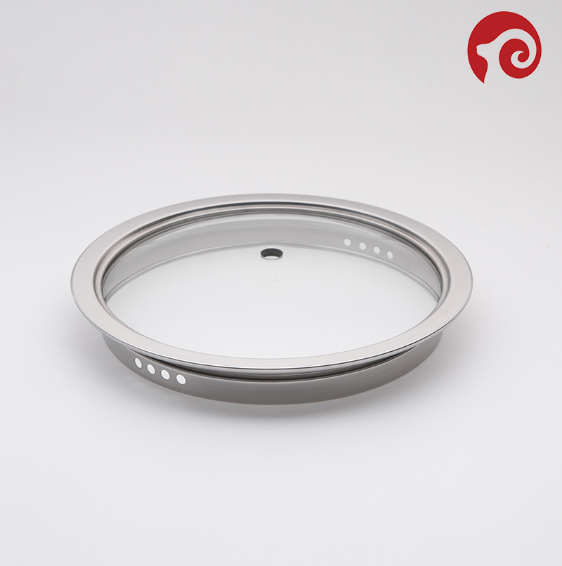 High feet type normal dome glass lid, stainer glass lid