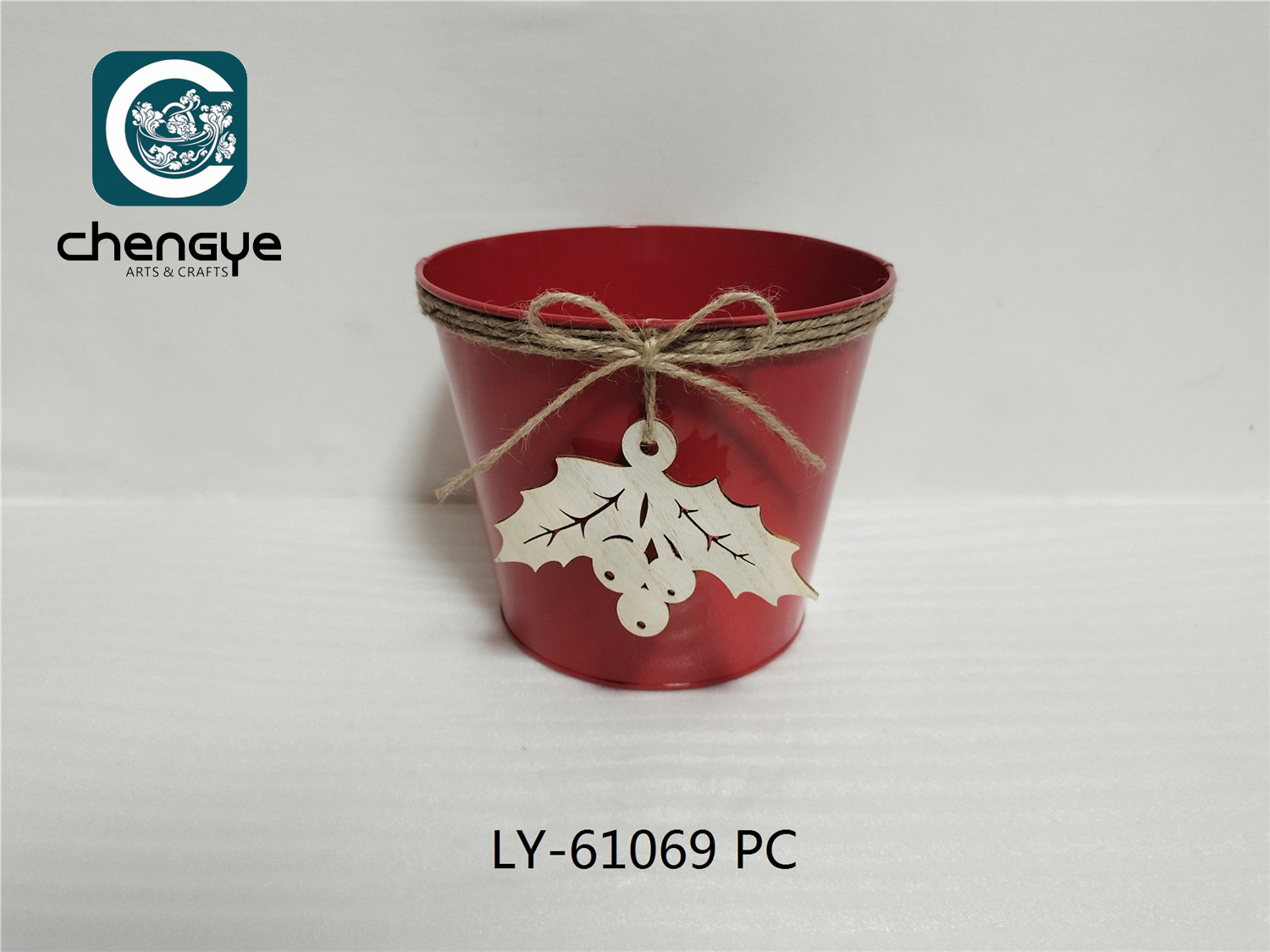 Metal Bucket Xmas