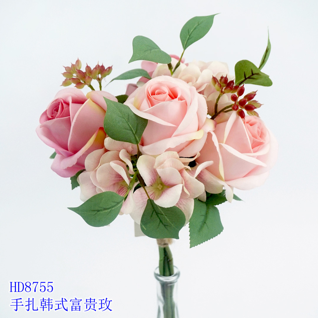 ! 0.43m Artificial Flower Artifical flowers factory home decoration wedding bridal Rose Bunch