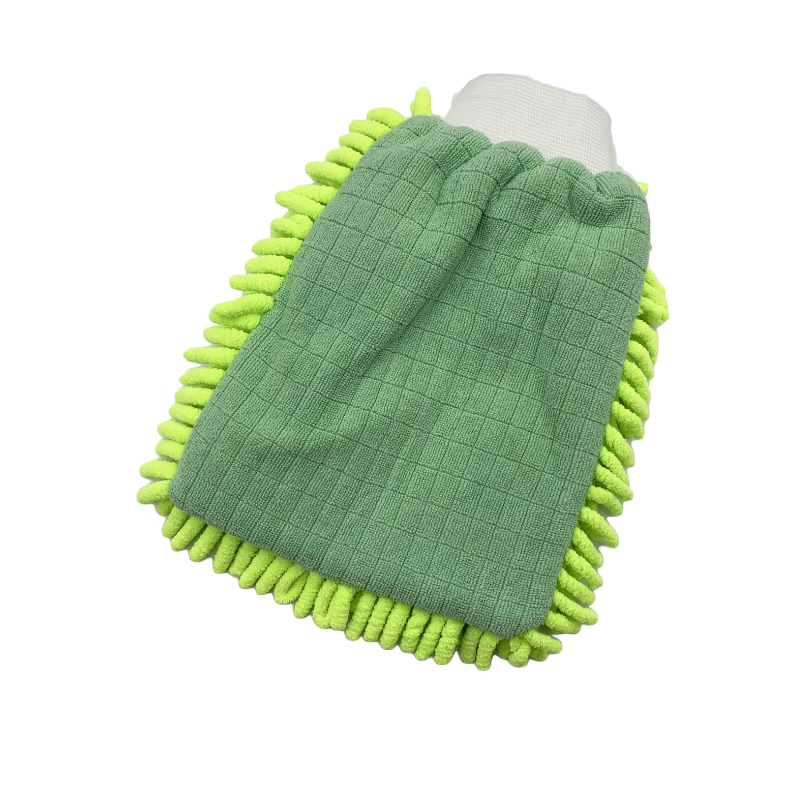 Chenille/microfibre square wash mitt