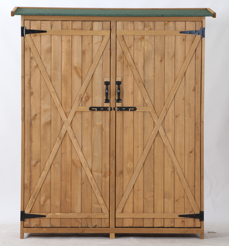 Wooden outdoor work bench