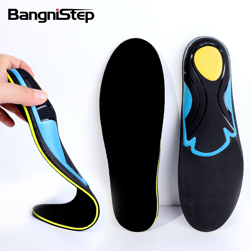 Bangni Black Anti-slip EVA Inner Sole TPU Arch Support Sport Running Insoles