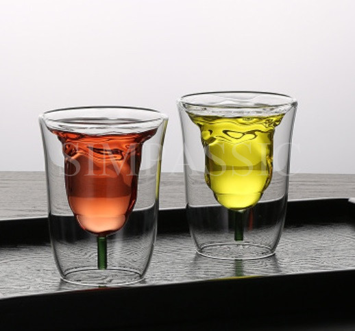 Double wall coffee glass