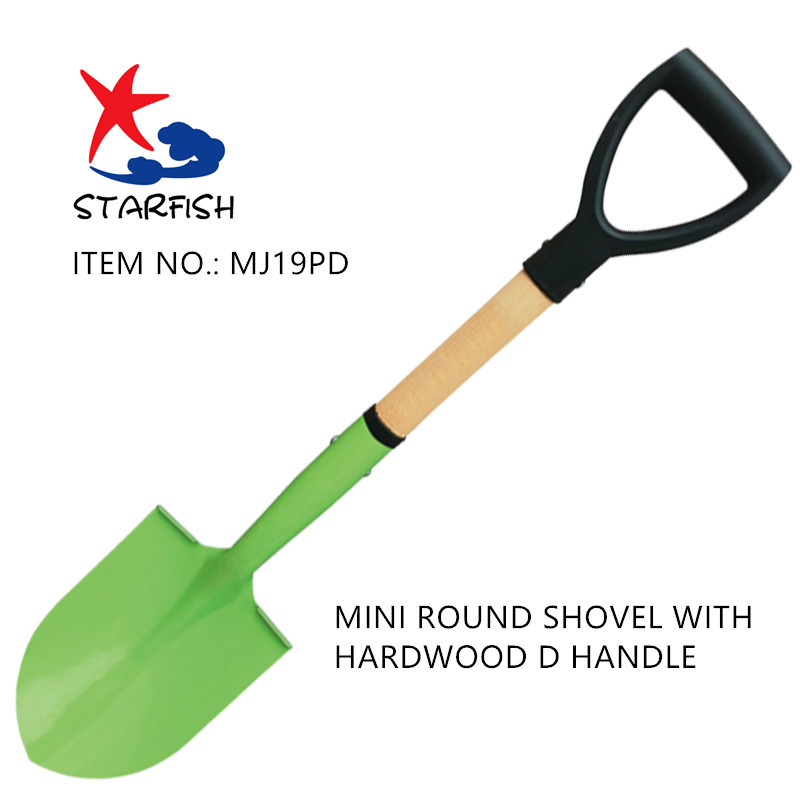 Mini Round Shovel With Hardwood D Handle