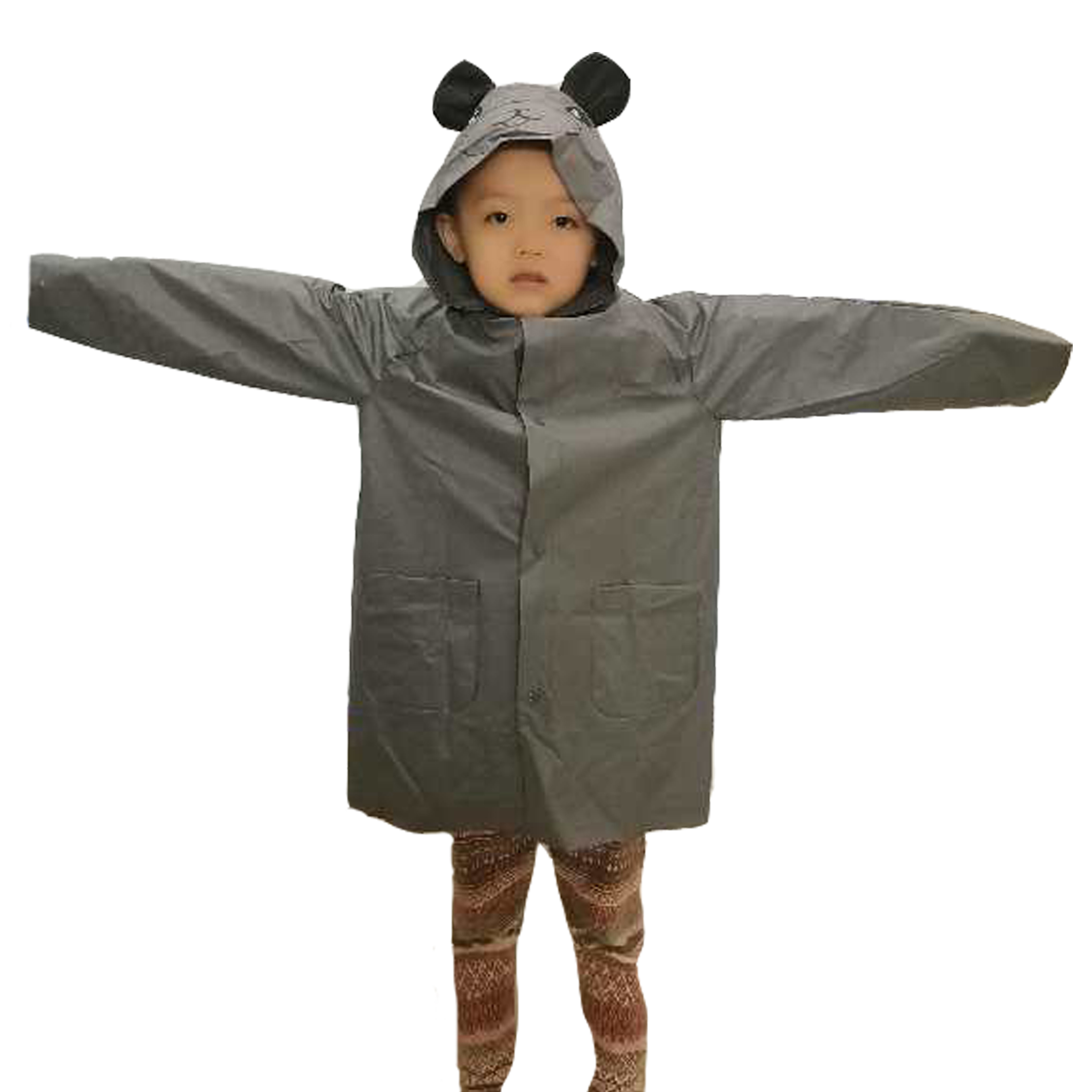 High Quality Waterproof PVC Reusable Kids Funny Rain Coat