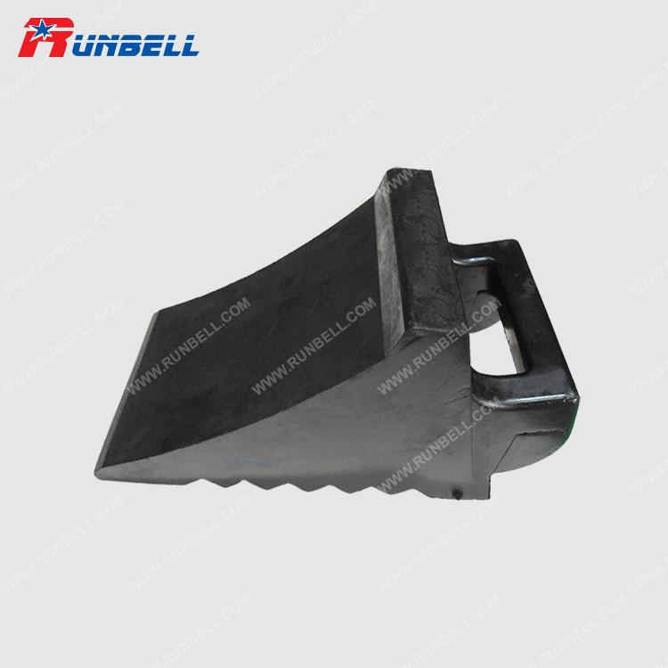 Rubber Car Tire Stopper with Rubber Handle
