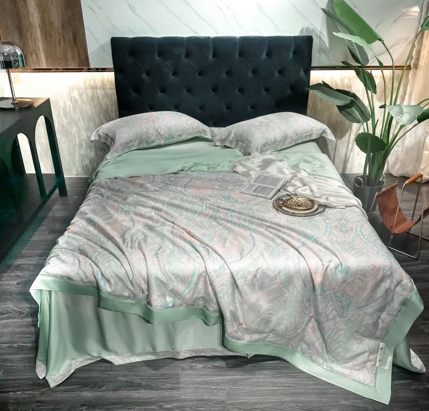 80s tencel print 4pcs set/summer quilt-6