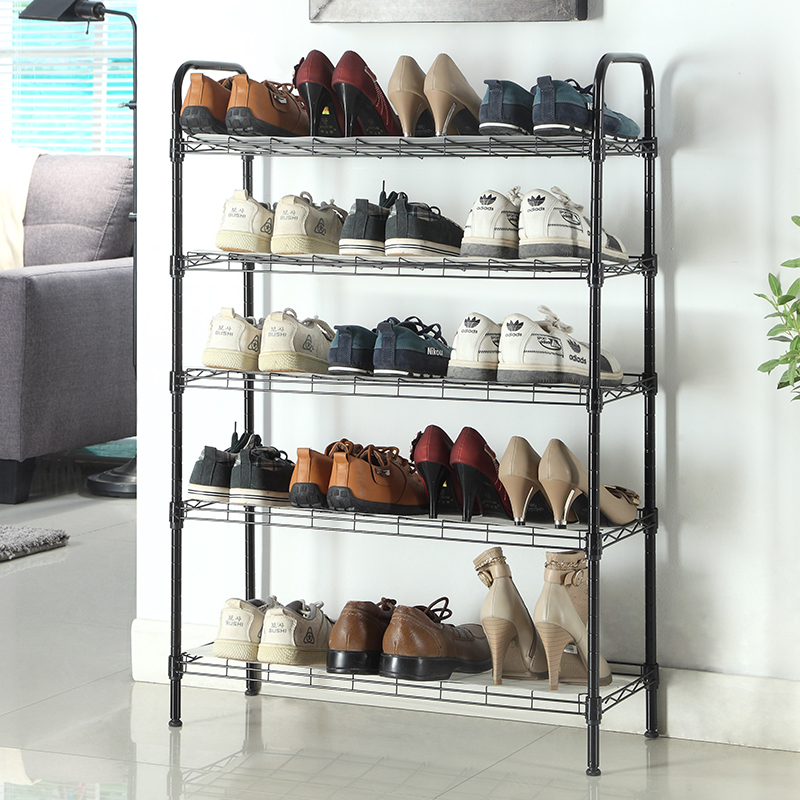 5 tier metal shoe rack