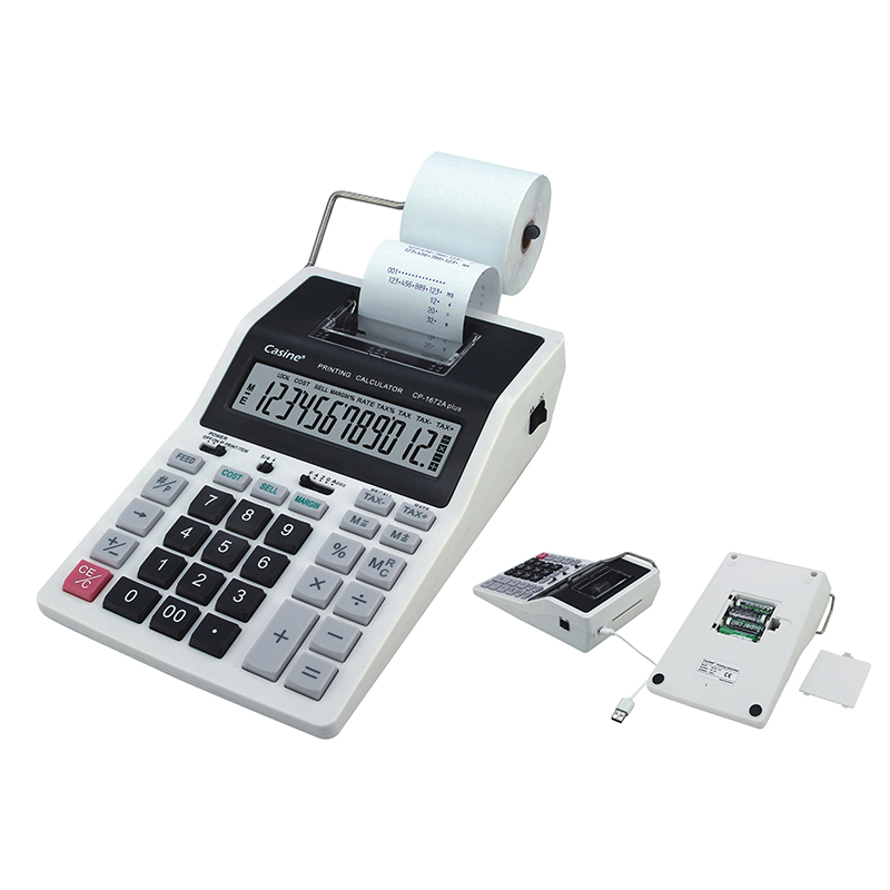 CP-1672B - Casine_12-digit printing calculator with 2 color printing（calculator with printer)