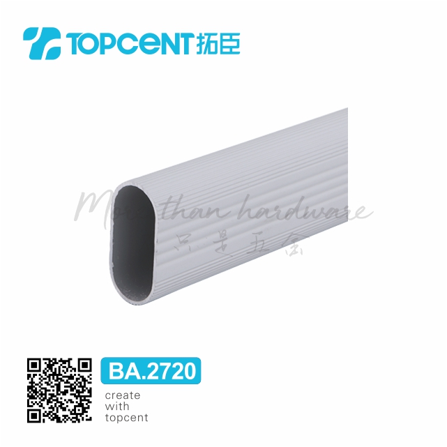 【Free Samples】BA.2720 wardrobe accessories chrome iron rail wardrobe round tube