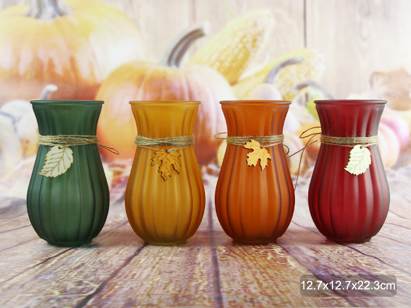 Harvest glass vase