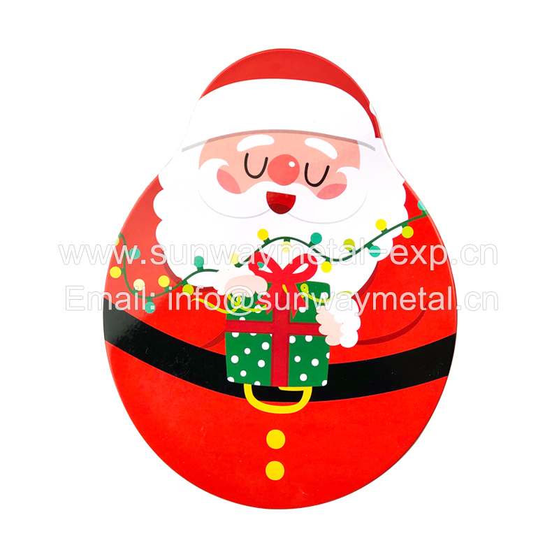 Christmas Santa tin box