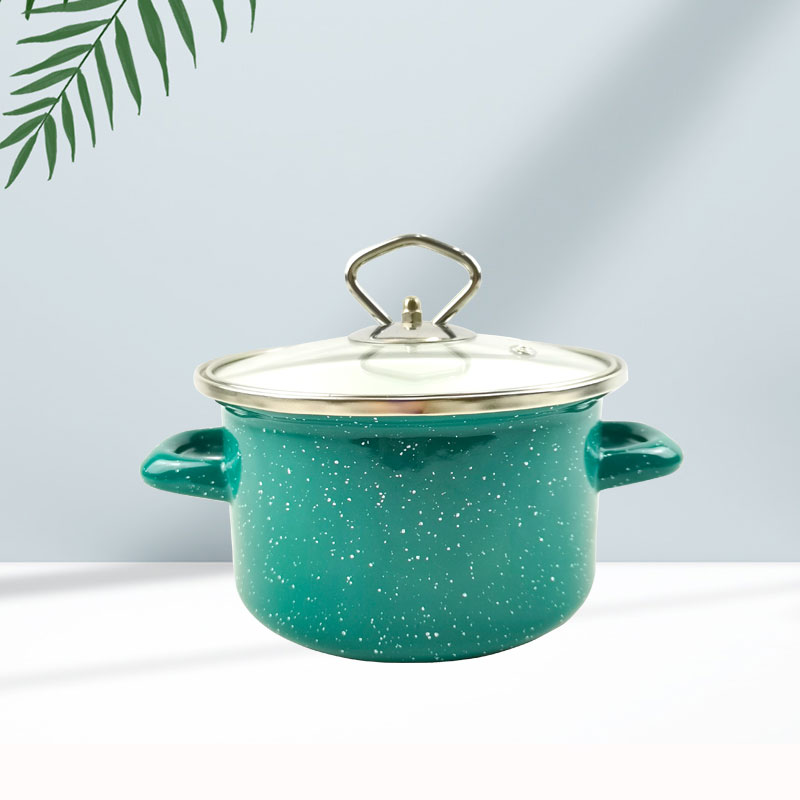 26cm Marble Coating Enamel Casserole pot Set Cookware Set