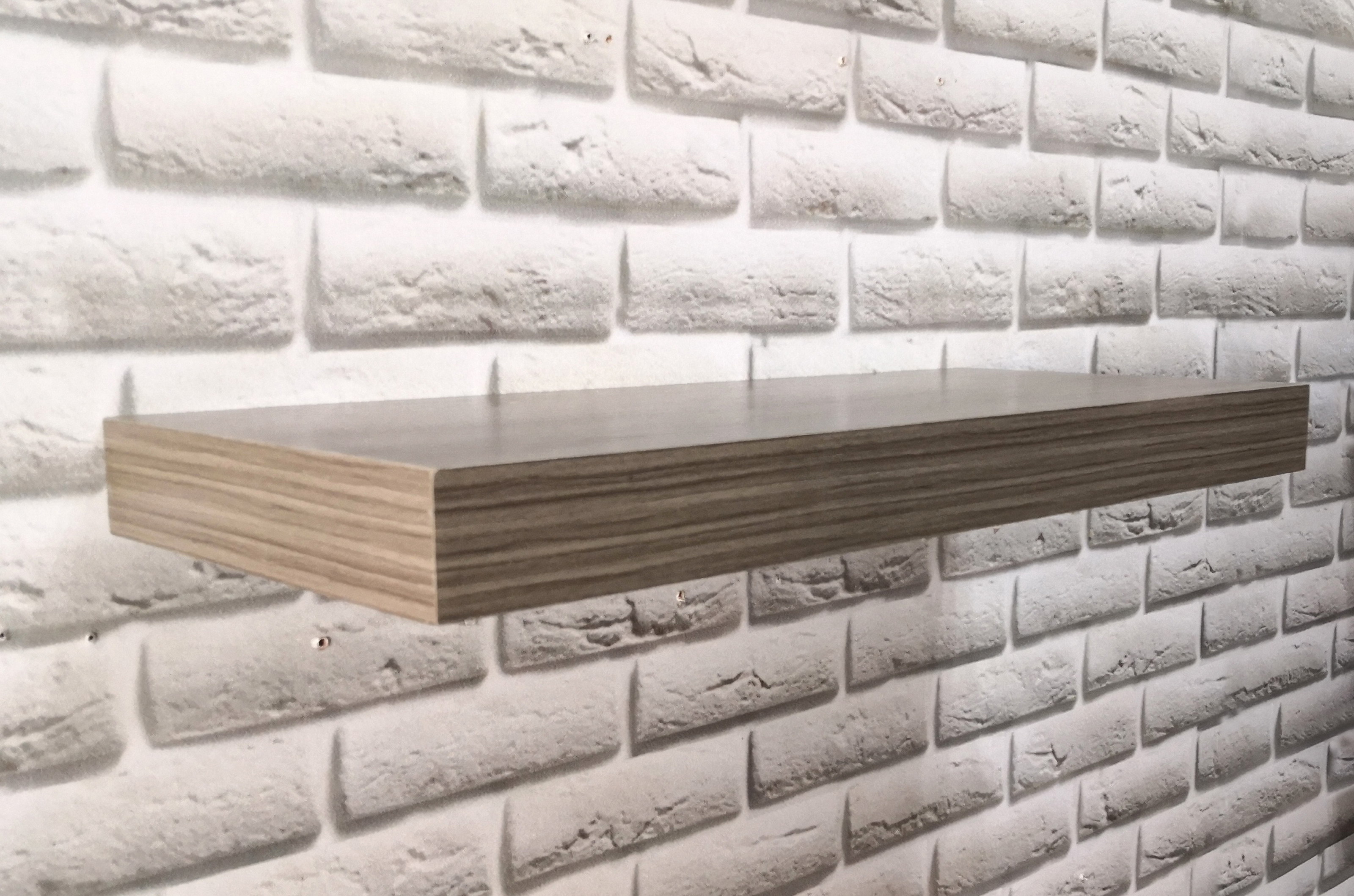 Decorative wall shelf / Wooden commodity shel