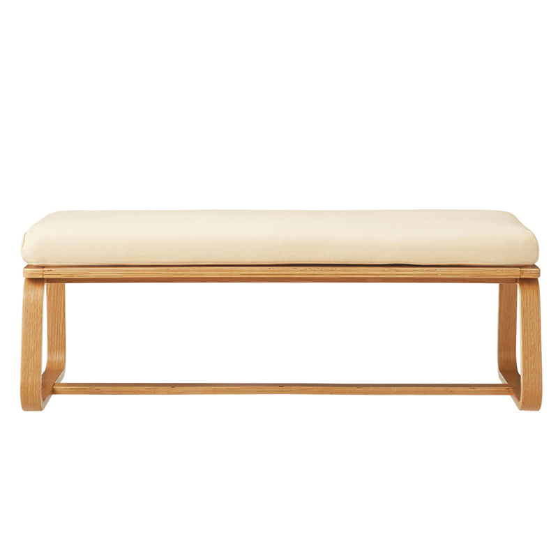 Wood Dining Bench Chair Double