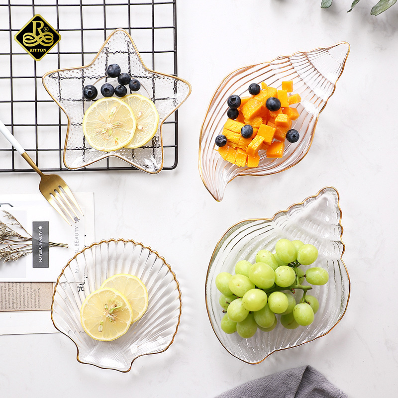 Crystal glass salad bowl