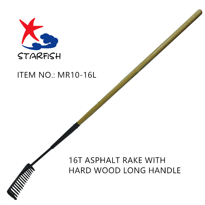 16t Rake With Hard Wood Long Handle