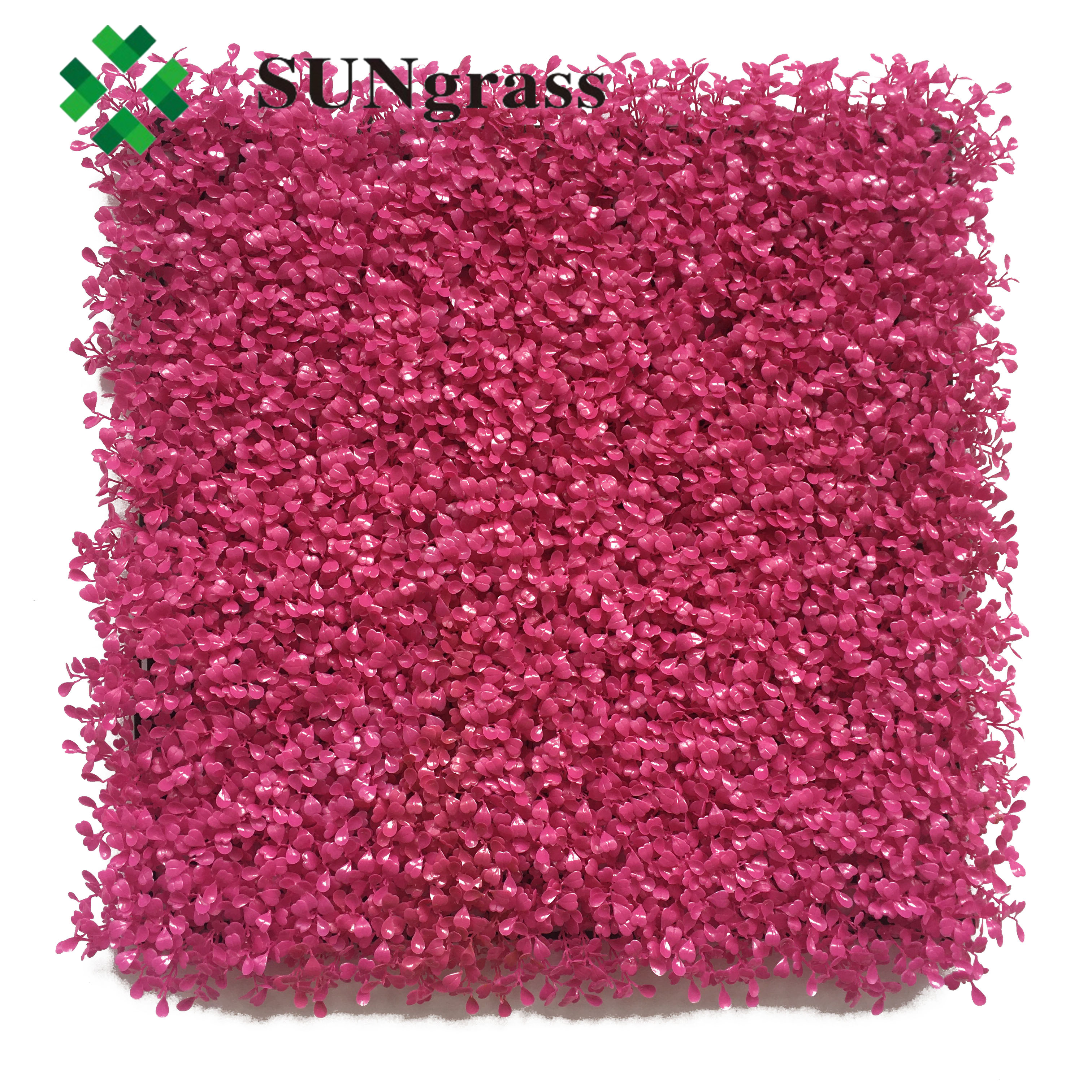 Pink Milan grass Artificial foliage wall grass simulate plant 50cm*50cm
