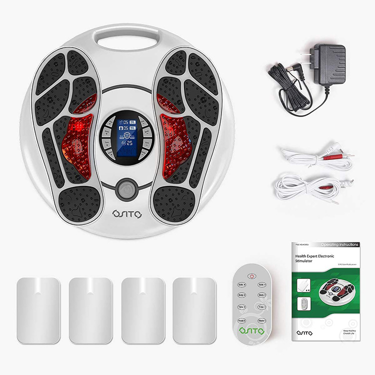 Chinese manufacturer smart home to promote blood circulation micro current stimulation foot massager foot physiotherapy device