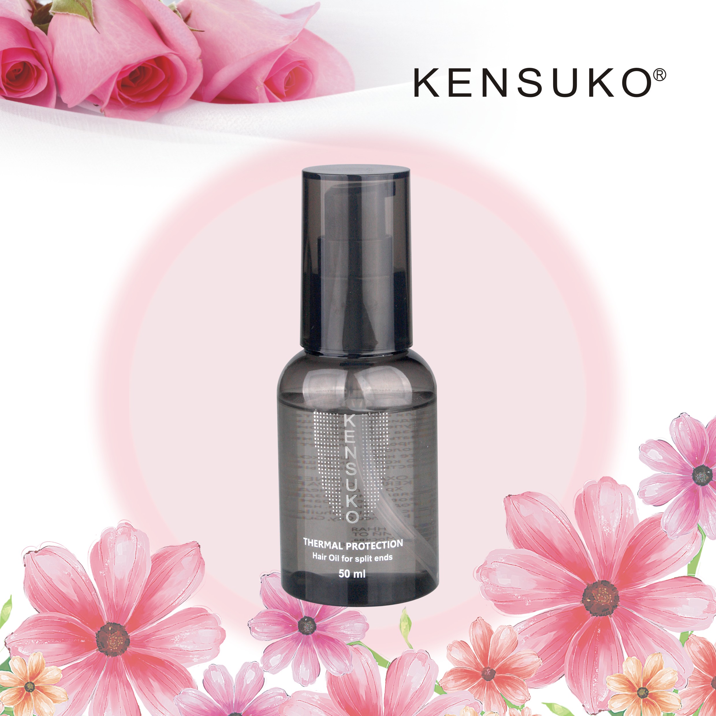 KENSUKO THERMAL PROTECTION Thermal oil for for split ends 50 ml Hair Care Weightless Healing Oil, Anti-Breakage Keratin Oil
