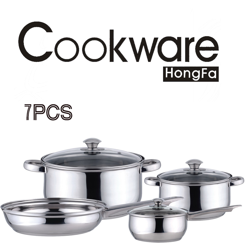 7pcs Ss Cookware Set