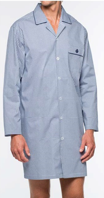 100%cotton men's woven pajamas longgown