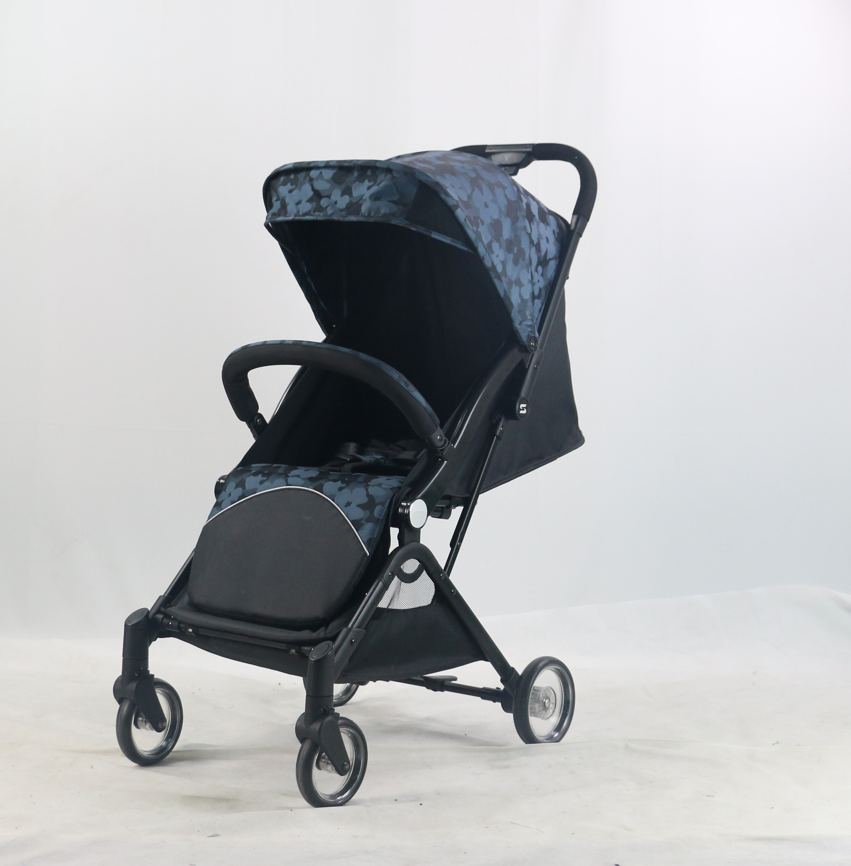 Sagebaby T601 print luxury travel stroller portable baby carrier pushchair w pedal