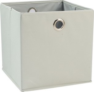Foldable fabric storage baskets
