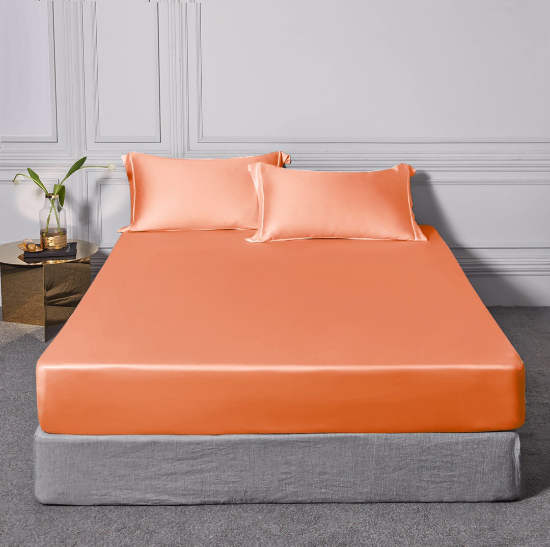 60s Tencel fitted sheet solid color-5