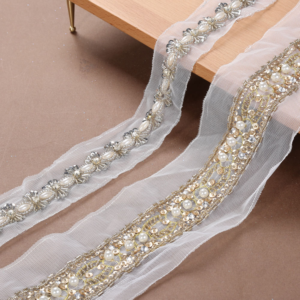 Mesh Beads Lace Trim