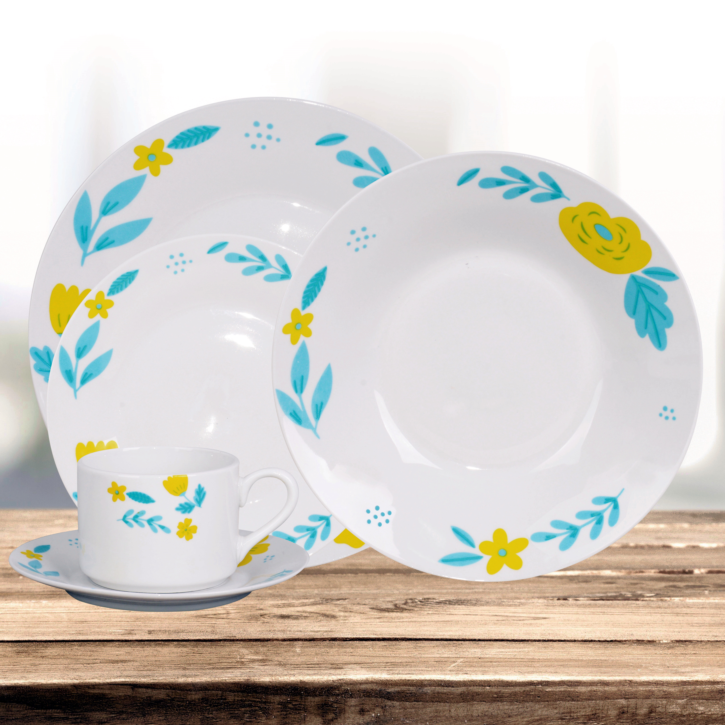 20 Piece Porcelain Dinnerware Set