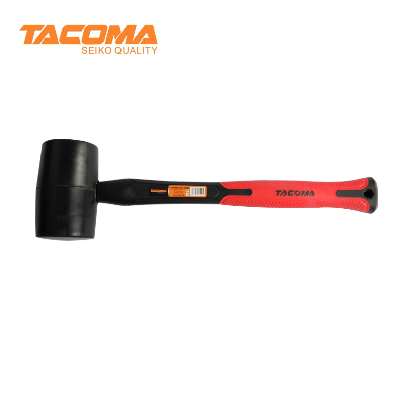 Ruber mallet with fiberglass handle